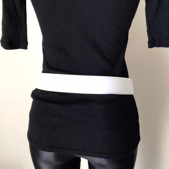 White belt size 105 women’s leather